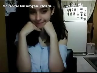 Indian couple self recorded video teasing on live webcam